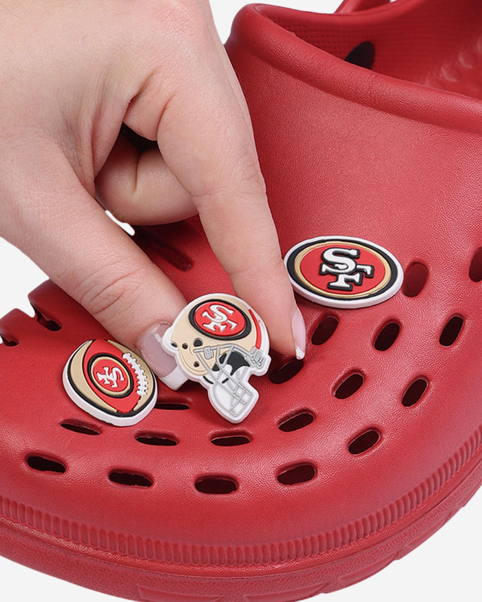 San Francisco 49ers 6 Pack Team Clog Charms FOCO - FOCO.com