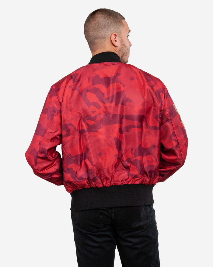 San Francisco 49ers Camo Bomber Jacket FOCO - FOCO.com