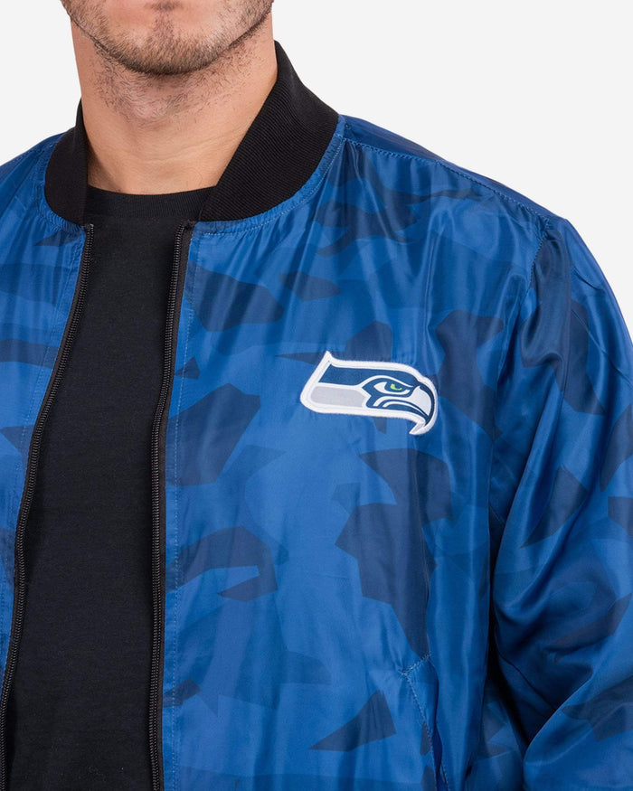 Seattle Seahawks Camo Bomber Jacket FOCO - FOCO.com