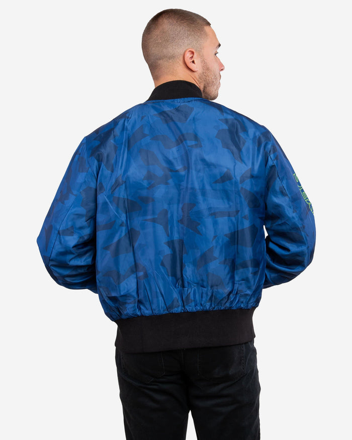 Seattle Seahawks Camo Bomber Jacket FOCO - FOCO.com