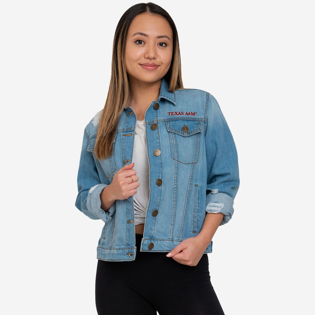 Texas A&M Aggies Womens Denim Days Jacket FOCO S - FOCO.com