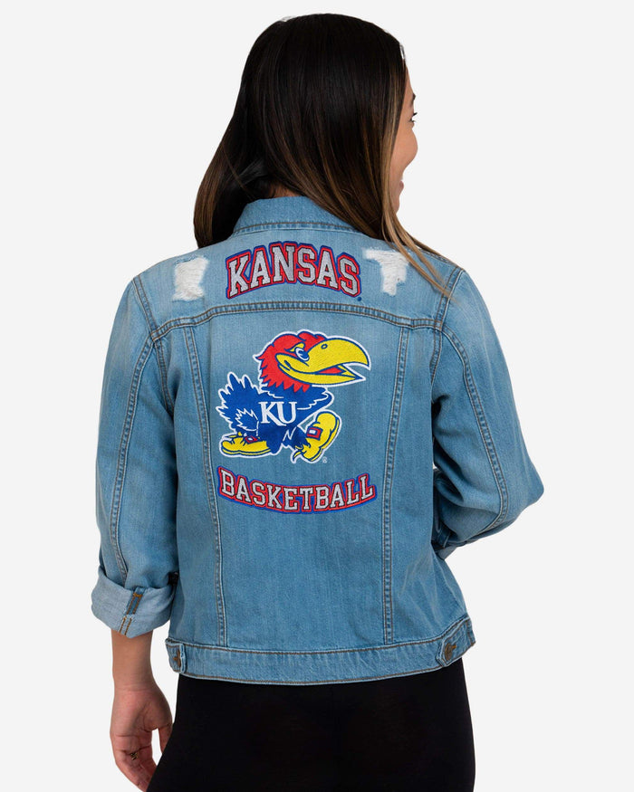 Kansas Jayhawks Womens Denim Days Jacket FOCO - FOCO.com