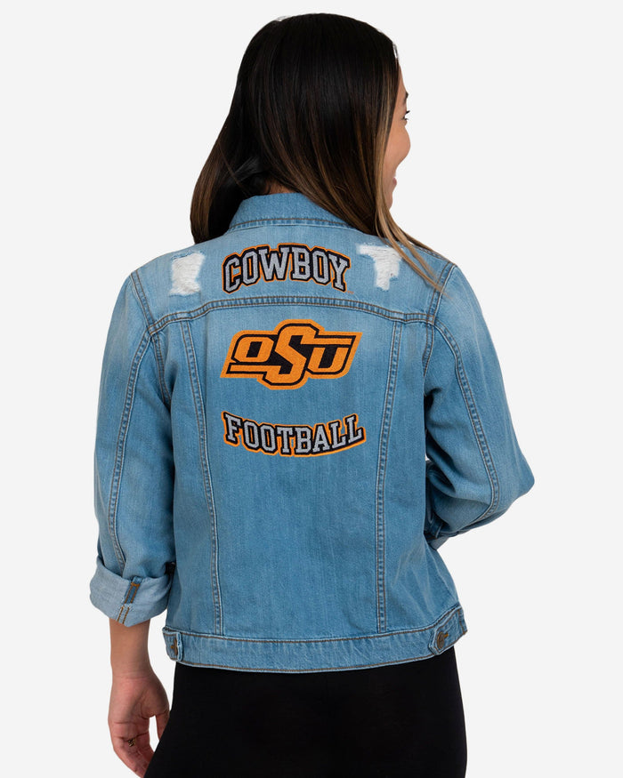 Oklahoma State Cowboys Womens Denim Days Jacket FOCO - FOCO.com