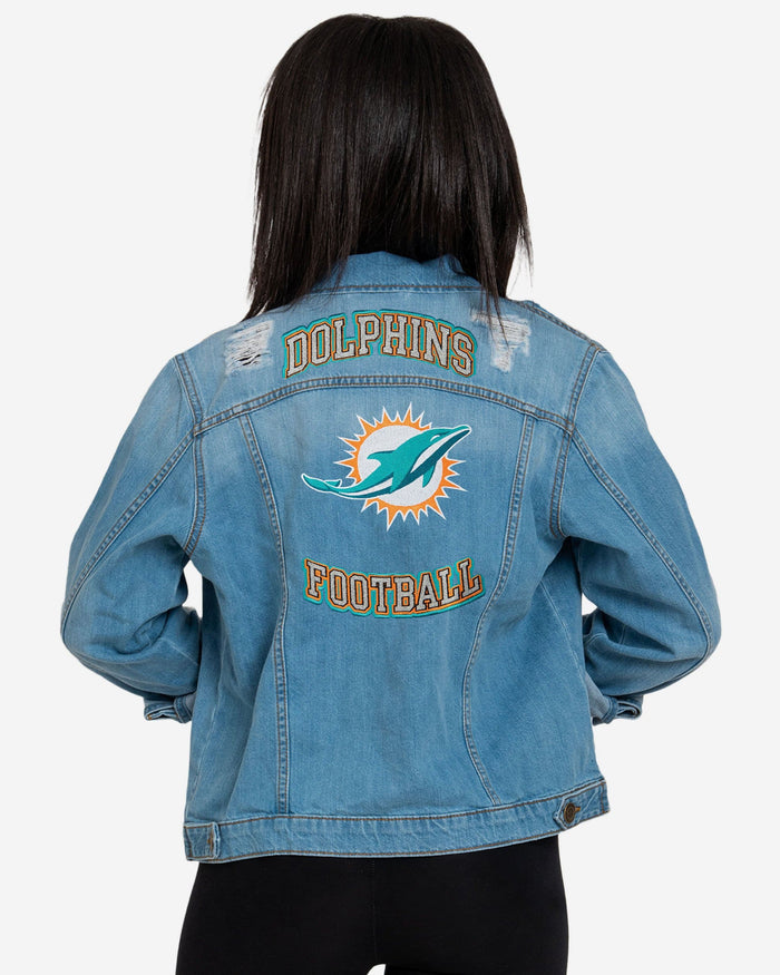 Miami Dolphins Womens Denim Days Jacket FOCO - FOCO.com