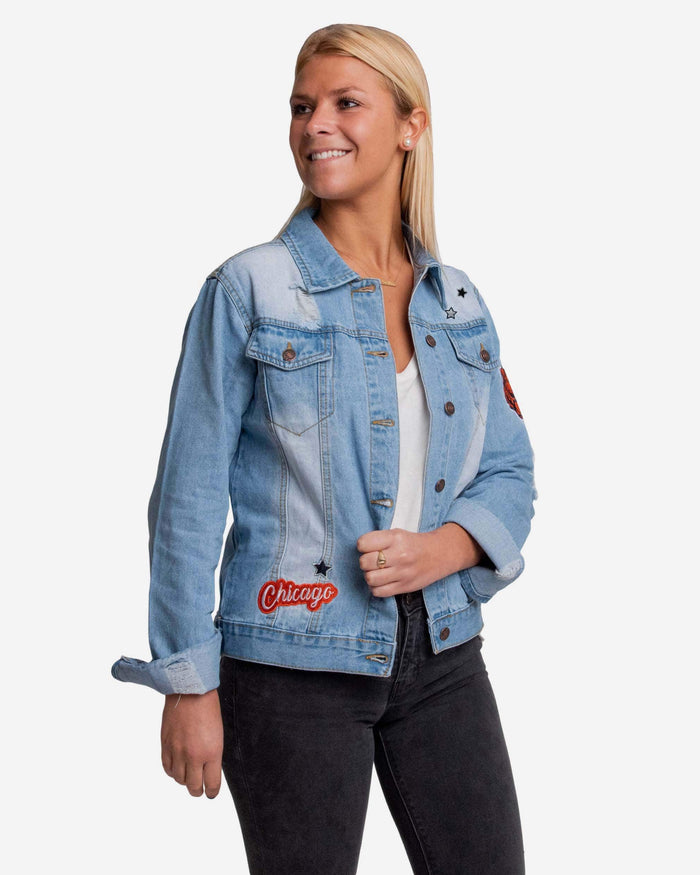 Chicago Bears Womens Denim Jacket FOCO S - FOCO.com