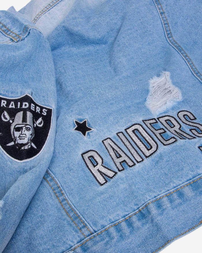 Las Vegas Raiders Womens Denim Jacket FOCO - FOCO.com