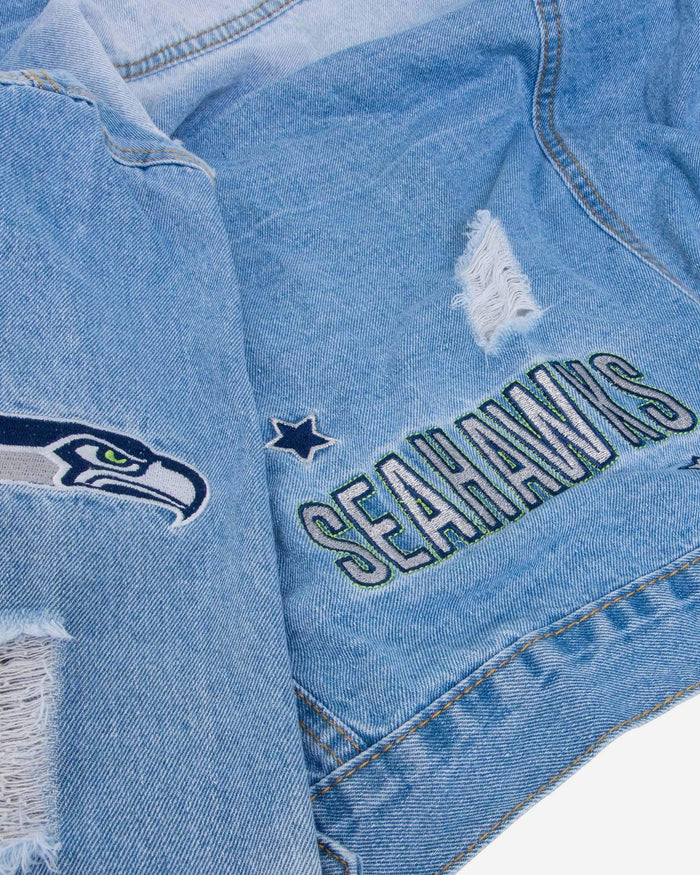 Seattle Seahawks Womens Denim Jacket FOCO - FOCO.com