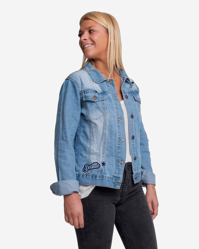 Seattle Seahawks Womens Denim Jacket FOCO S - FOCO.com