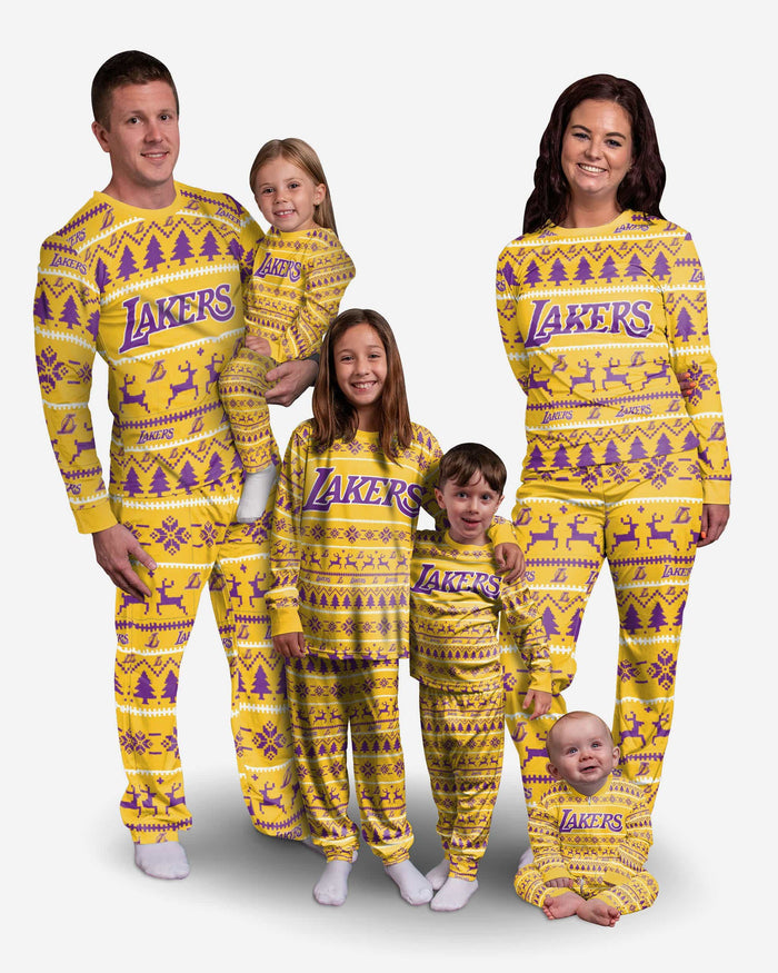 Los Angeles Lakers Family Holiday Pajamas FOCO - FOCO.com