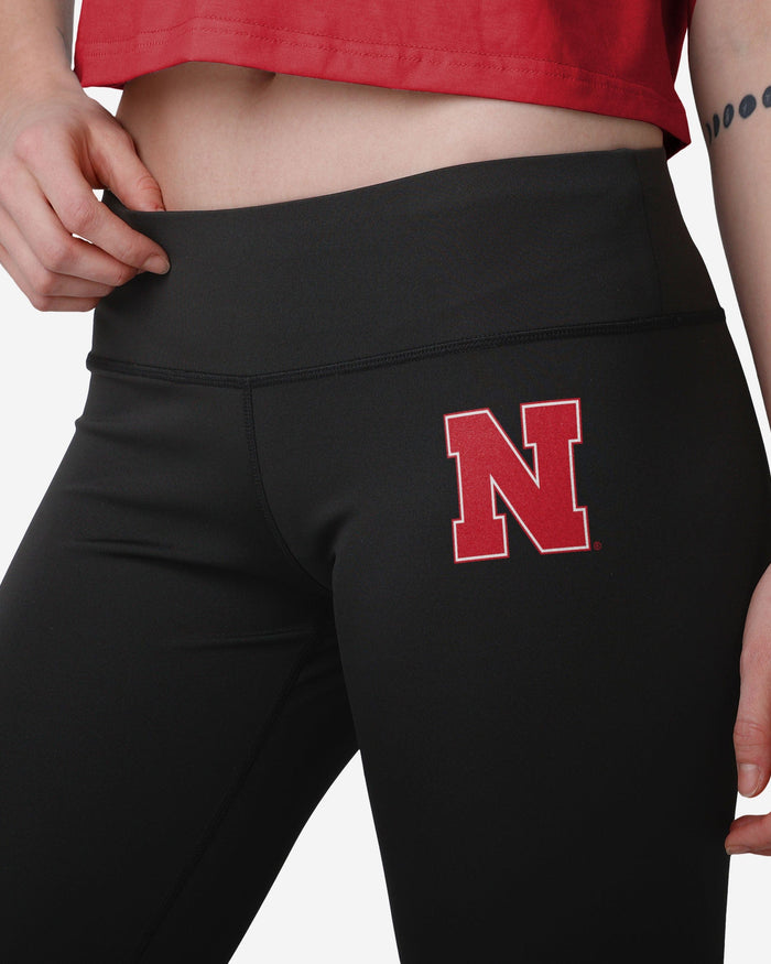 Nebraska Cornhuskers Womens Calf Logo Black Legging FOCO - FOCO.com