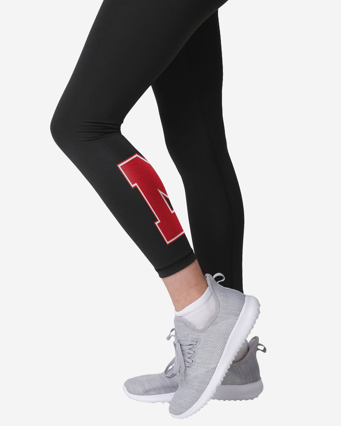 Nebraska Cornhuskers Womens Calf Logo Black Legging FOCO - FOCO.com