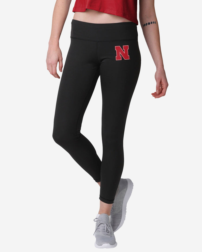 Nebraska Cornhuskers Womens Calf Logo Black Legging FOCO S - FOCO.com