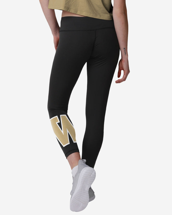 Washington Huskies Womens Calf Logo Black Legging FOCO - FOCO.com