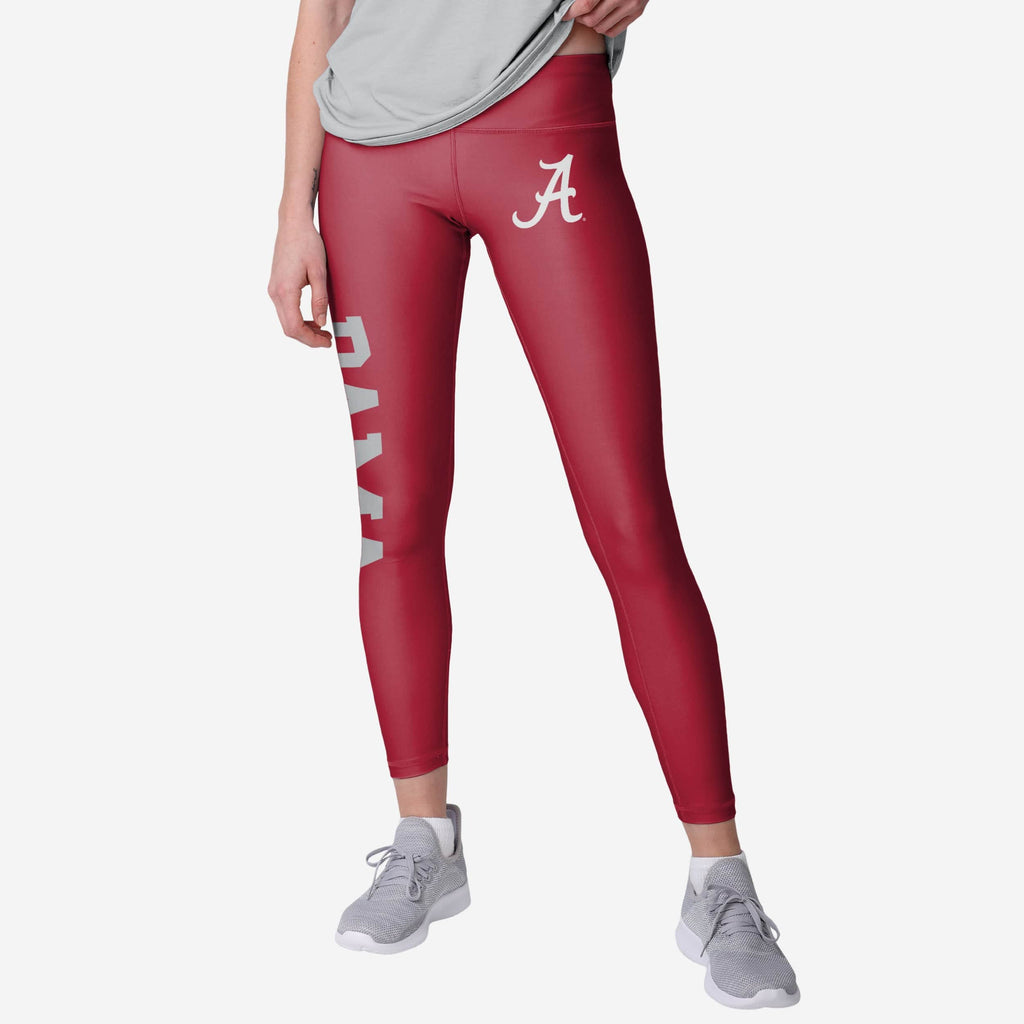 Alabama Crimson Tide Womens Solid Big Wordmark Legging FOCO S - FOCO.com