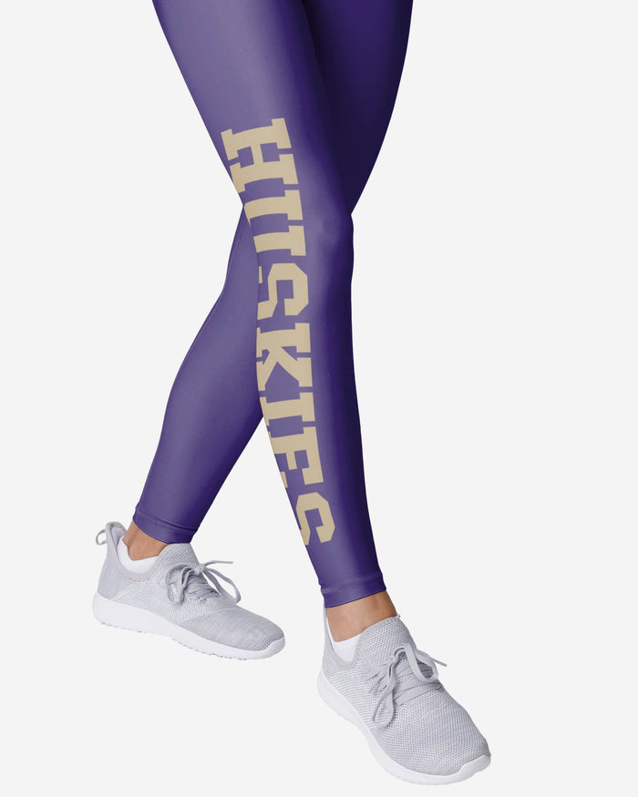 Washington Huskies Womens Solid Big Wordmark Legging FOCO - FOCO.com