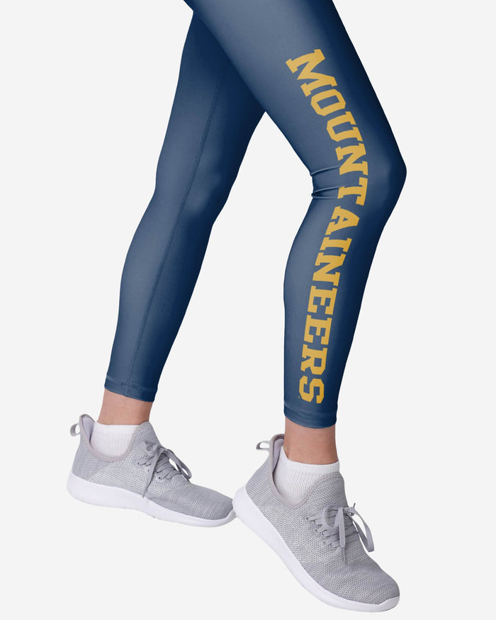 West Virginia Mountaineers Womens Solid Big Wordmark Legging FOCO - FOCO.com