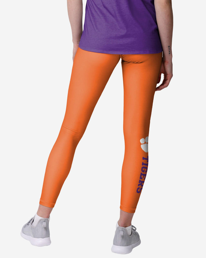 Clemson Tigers Womens Solid Wordmark Legging FOCO - FOCO.com