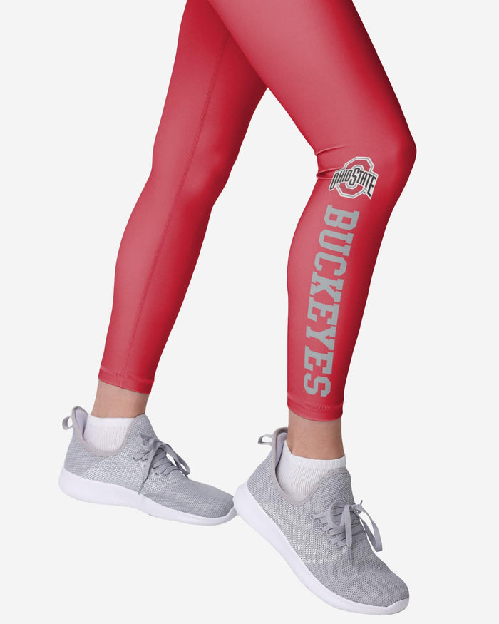 Ohio State Buckeyes Womens Solid Wordmark Legging FOCO - FOCO.com