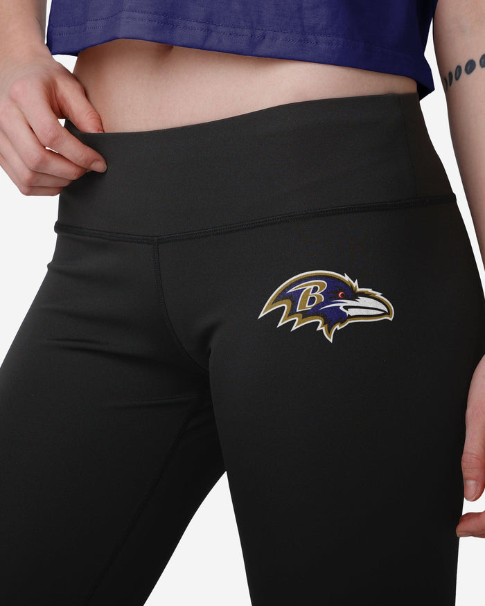 Baltimore Ravens Womens Calf Logo Black Legging FOCO - FOCO.com