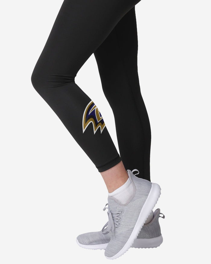 Baltimore Ravens Womens Calf Logo Black Legging FOCO - FOCO.com