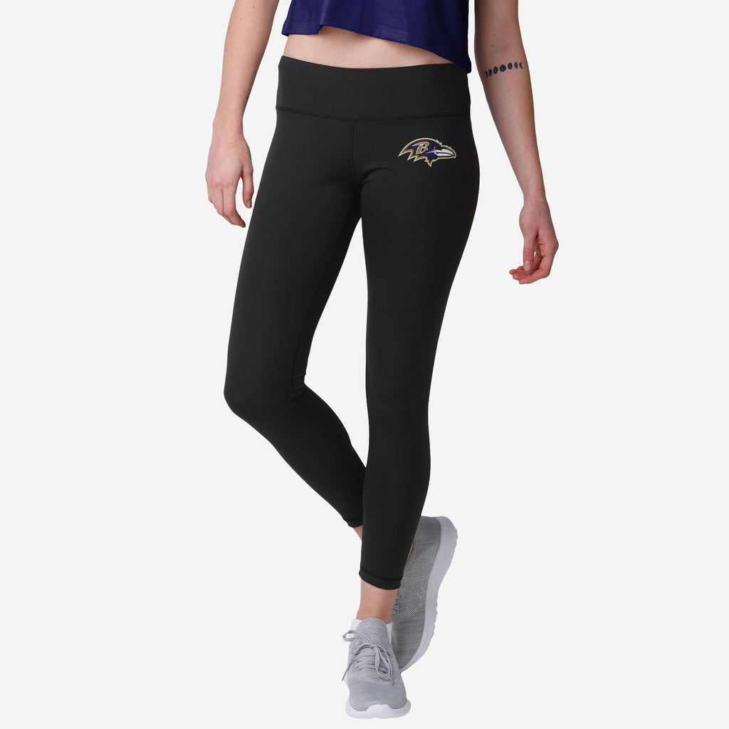 Baltimore Ravens Womens Calf Logo Black Legging FOCO S - FOCO.com