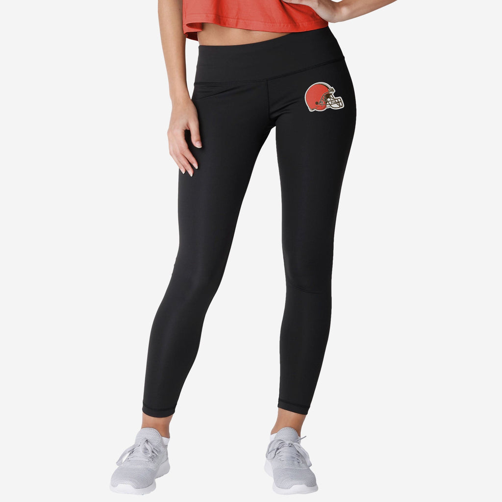 Cleveland Browns Womens Calf Logo Black Legging FOCO S - FOCO.com