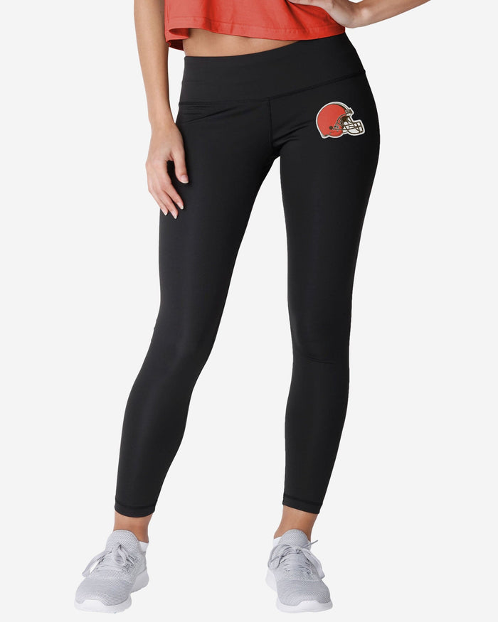 Cleveland Browns Womens Calf Logo Black Legging FOCO S - FOCO.com