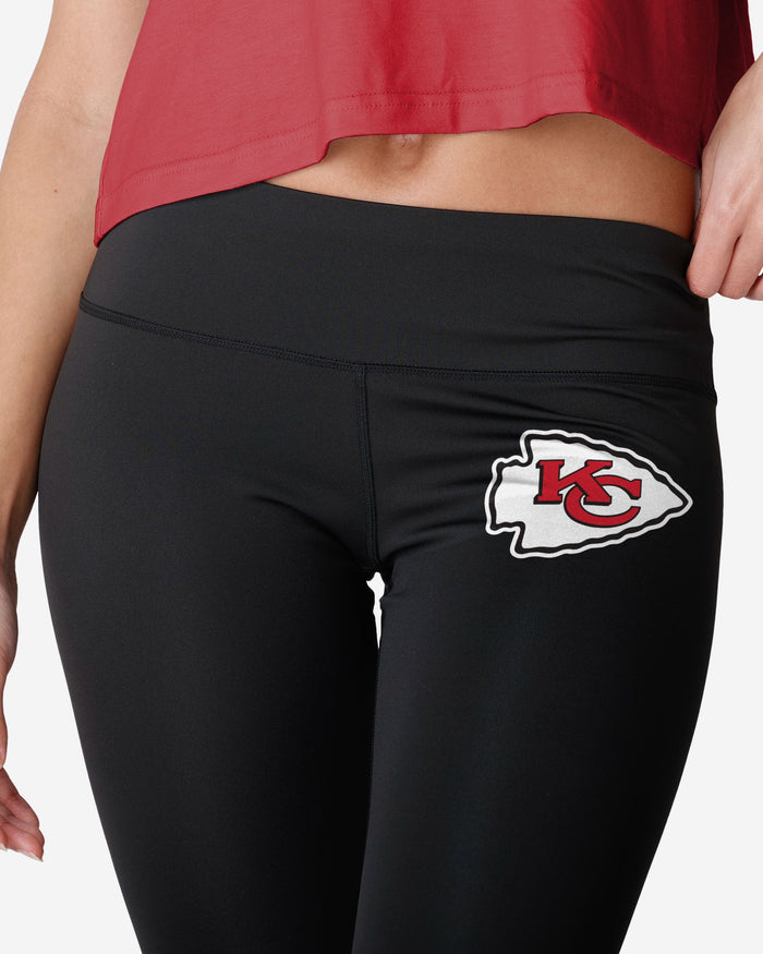 Kansas City Chiefs Womens Calf Logo Black Legging FOCO - FOCO.com