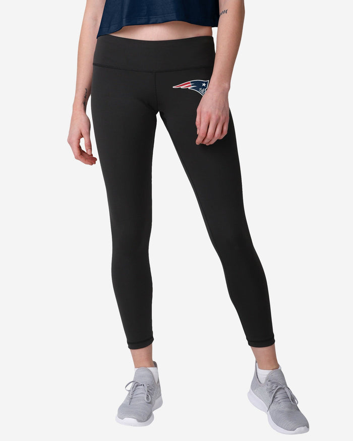 New England Patriots Womens Calf Logo Black Legging FOCO S - FOCO.com