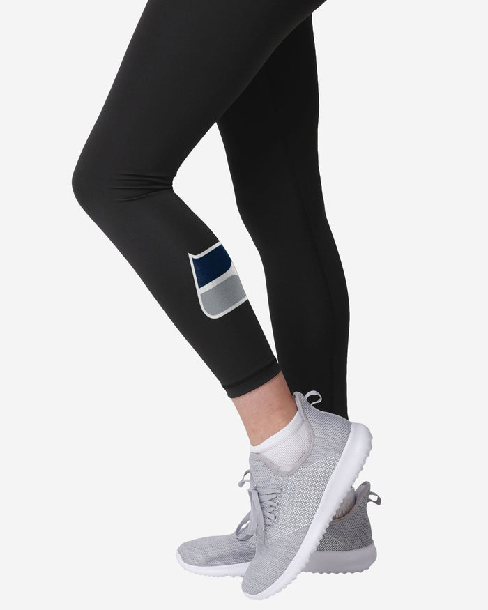 Seattle Seahawks Womens Calf Logo Black Legging FOCO - FOCO.com