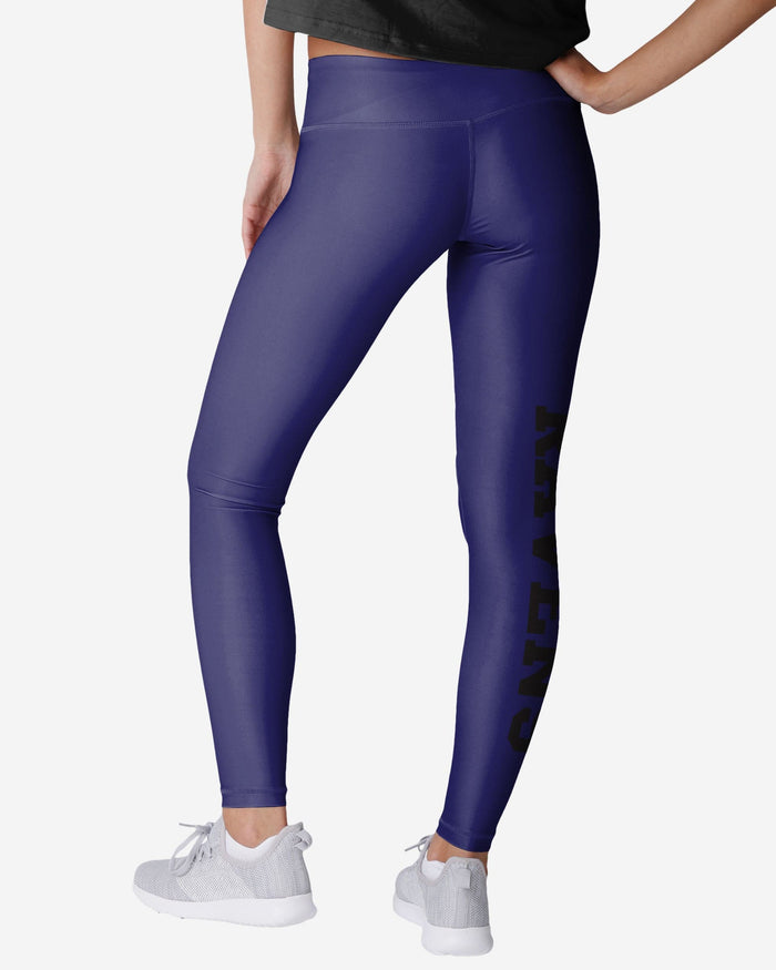 Baltimore Ravens Womens Solid Big Wordmark Legging FOCO - FOCO.com