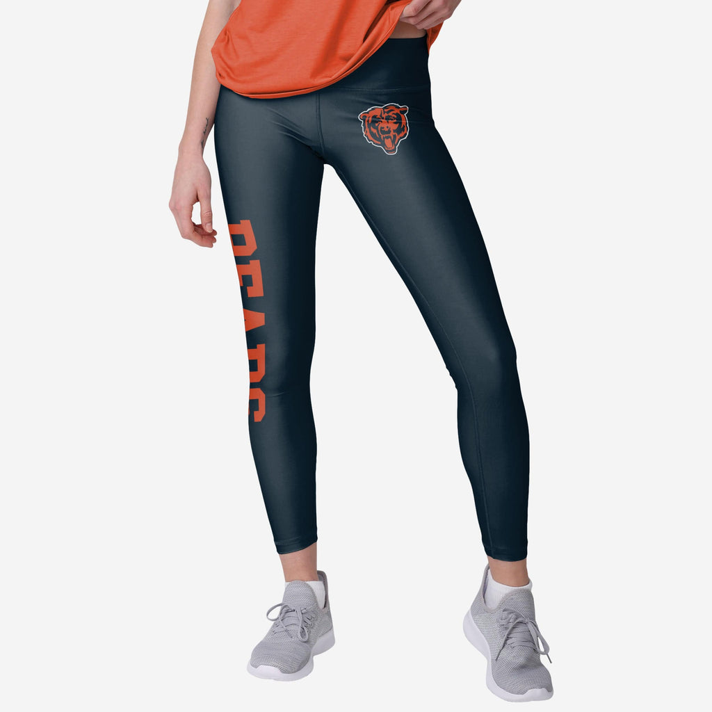 Chicago Bears Womens Solid Big Wordmark Legging FOCO S - FOCO.com