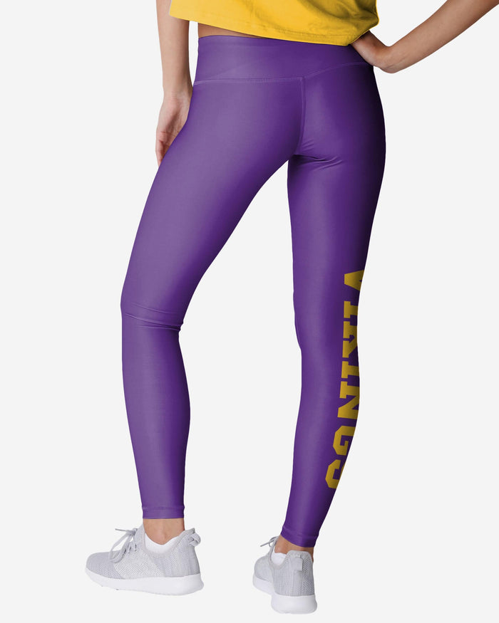 Minnesota Vikings Womens Solid Big Wordmark Legging FOCO - FOCO.com