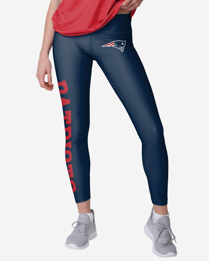 New England Patriots Womens Solid Big Wordmark Legging FOCO S - FOCO.com