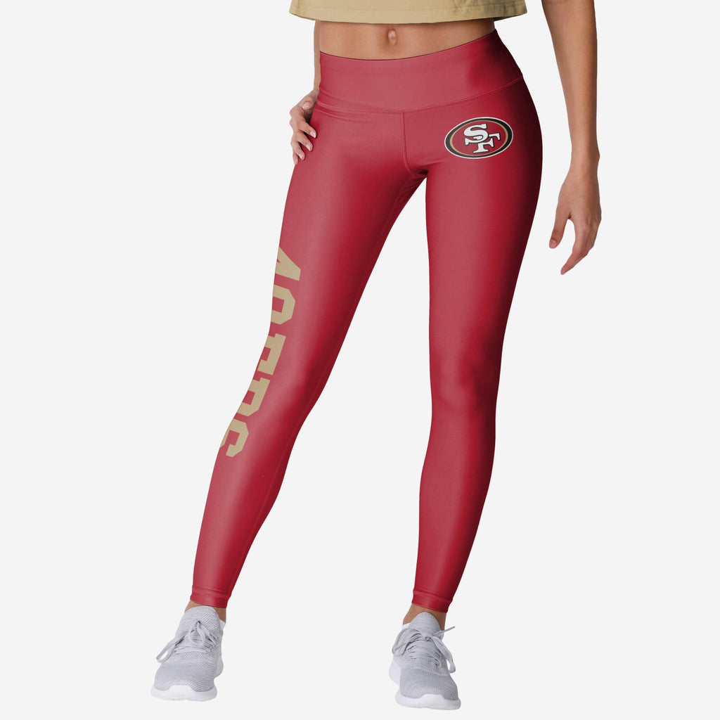 San Francisco 49ers Womens Solid Big Wordmark Legging FOCO S - FOCO.com