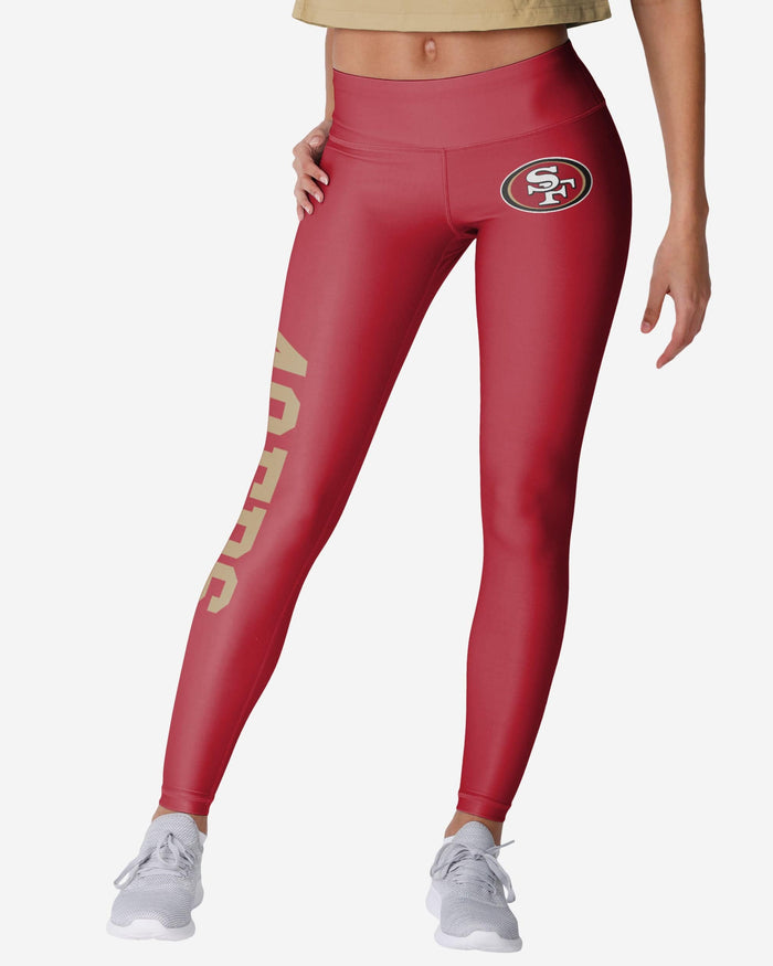 San Francisco 49ers Womens Solid Big Wordmark Legging FOCO S - FOCO.com