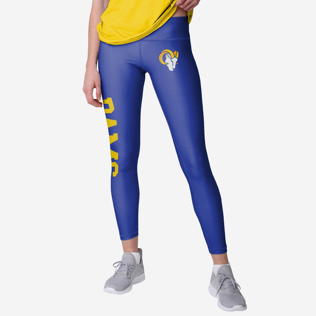 Los Angeles Rams Womens Solid Big Wordmark Legging FOCO S - FOCO.com