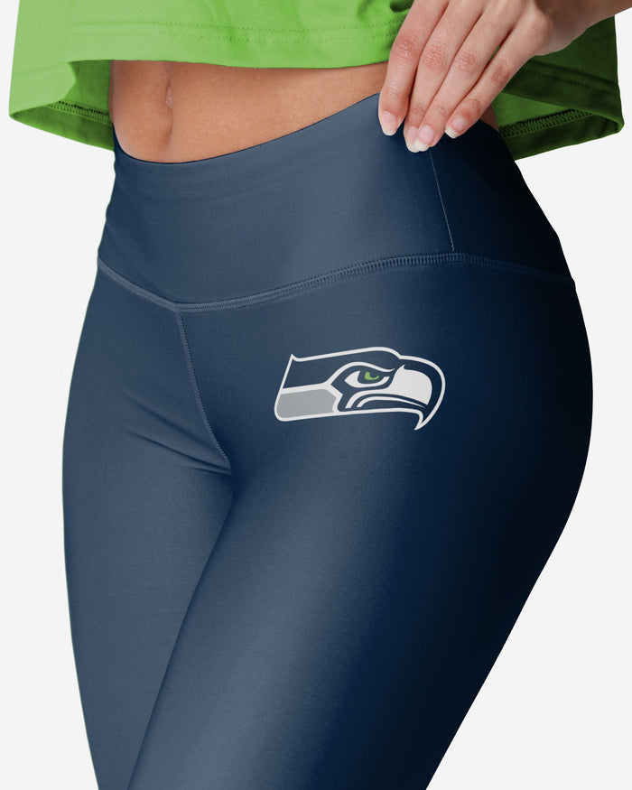 Seattle Seahawks Womens Solid Big Wordmark Legging FOCO - FOCO.com