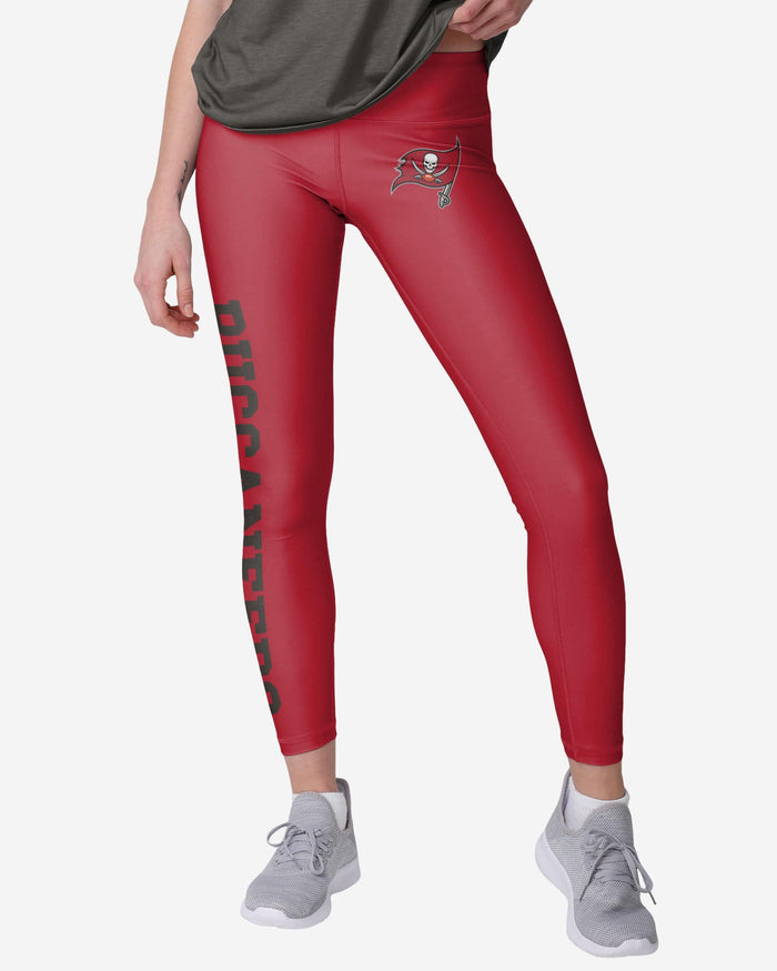 Tampa Bay Buccaneers Womens Solid Big Wordmark Legging FOCO S - FOCO.com