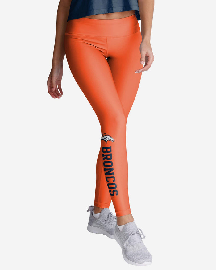 Denver Broncos Womens Solid Wordmark Legging FOCO S - FOCO.com