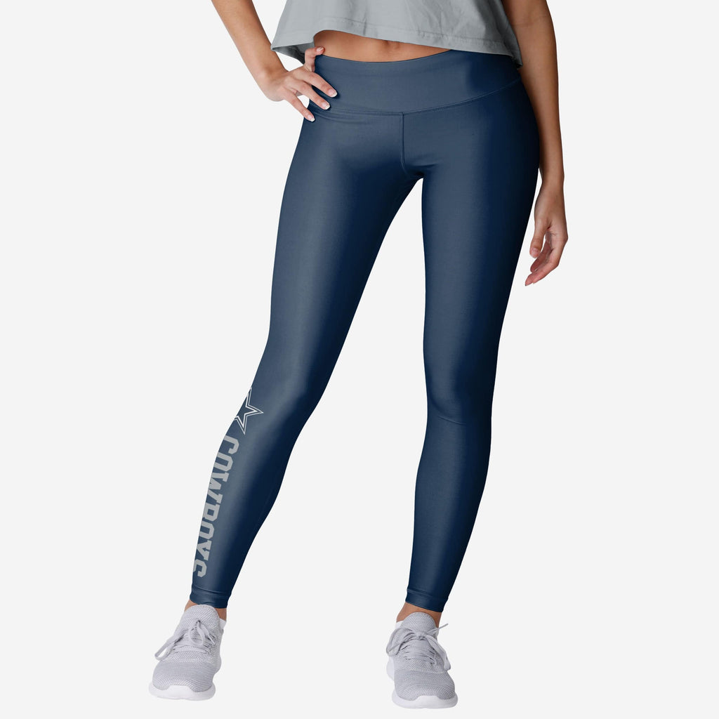 Dallas Cowboys Womens Solid Wordmark Legging FOCO S - FOCO.com