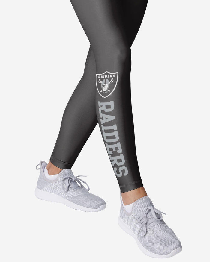 Las Vegas Raiders Womens Solid Wordmark Legging FOCO - FOCO.com