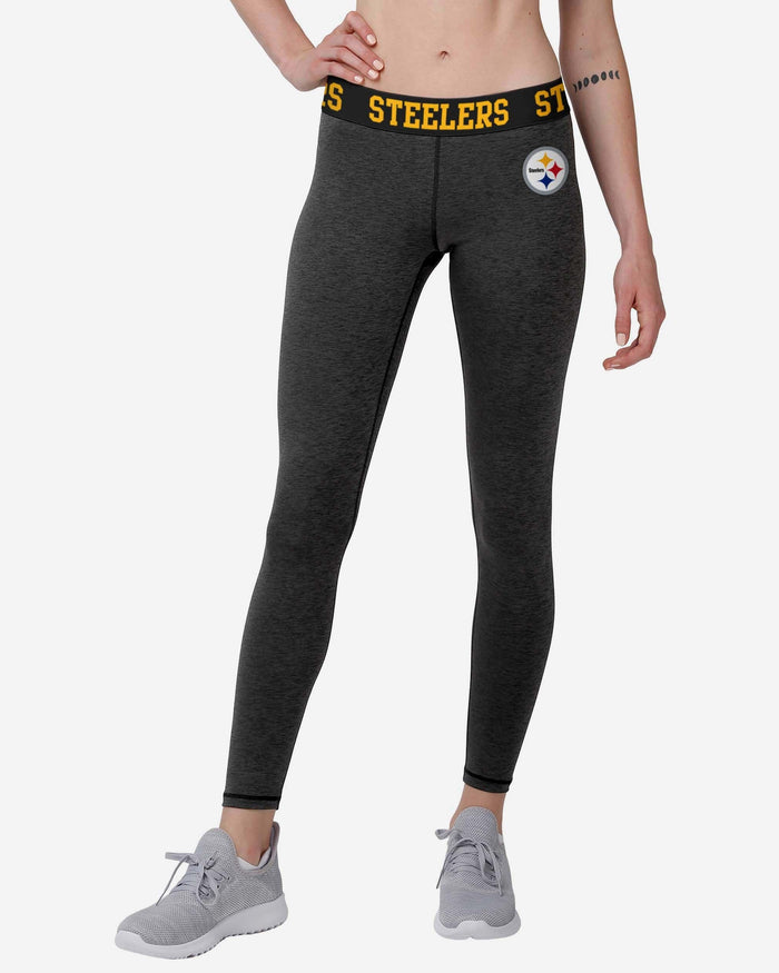 Pittsburgh Steelers Womens Team Color Static Legging FOCO S - FOCO.com