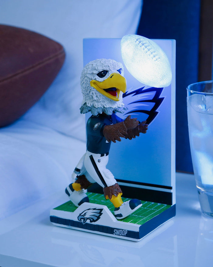 Swoop Philadelphia Eagles Mascot Action Pose Light Up Ball Bobblehead FOCO - FOCO.com