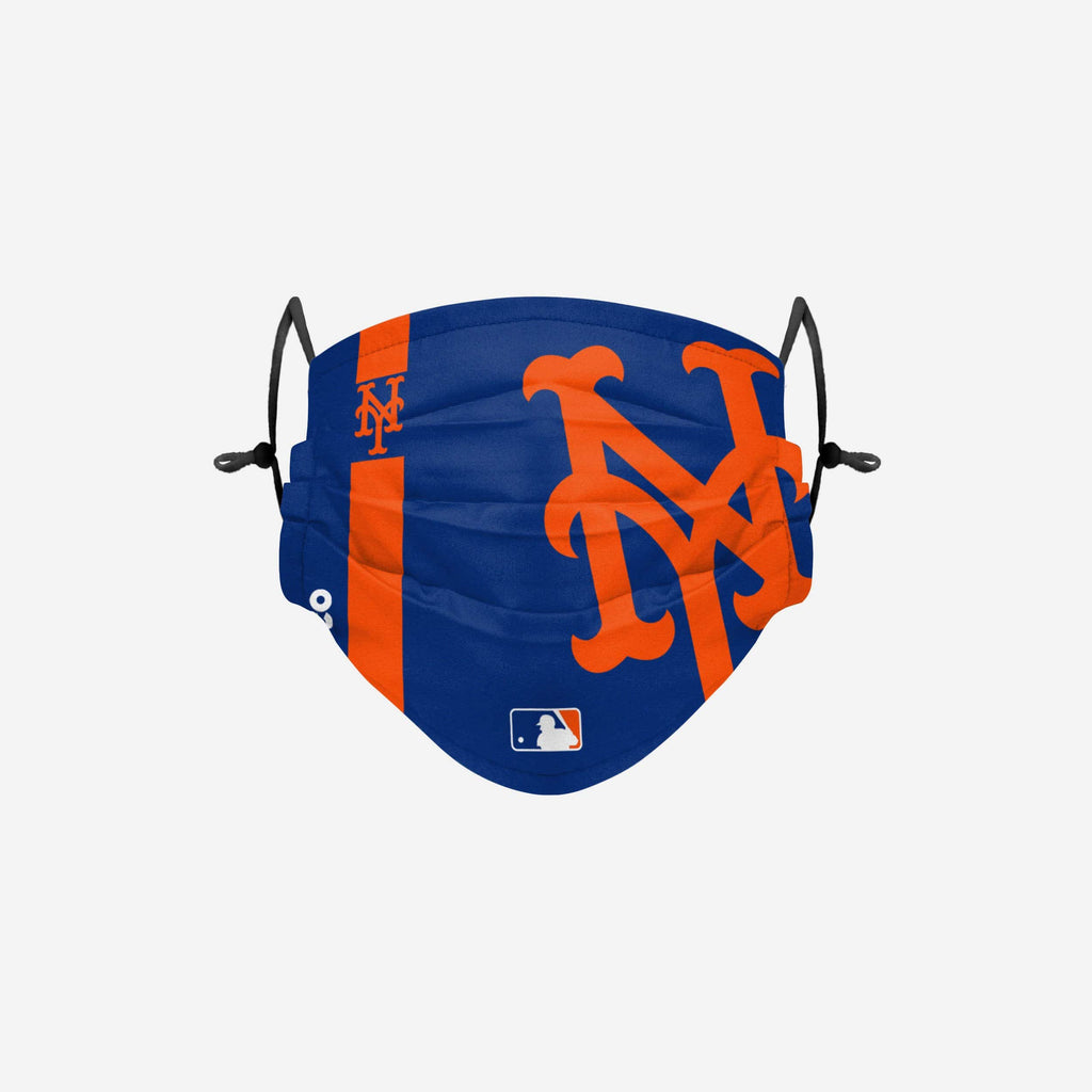 New York Mets On-Field Adjustable Blue & Orange Face Cover FOCO - FOCO.com