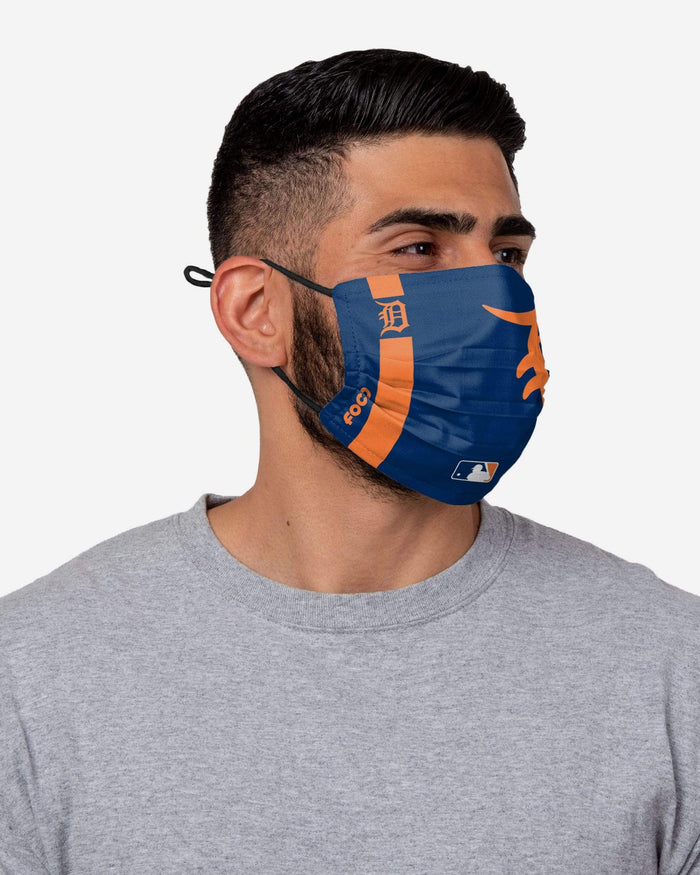 Detroit Tigers On-Field Adjustable Navy & Orange Face Cover FOCO - FOCO.com