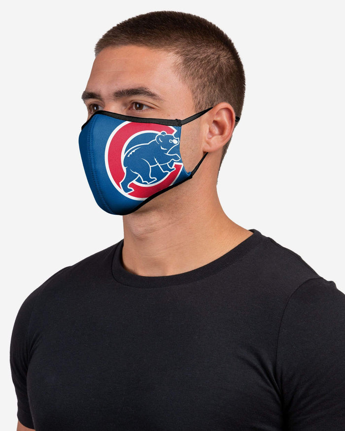 Chicago Cubs On-Field Adjustable Blue Sport Face Cover FOCO - FOCO.com
