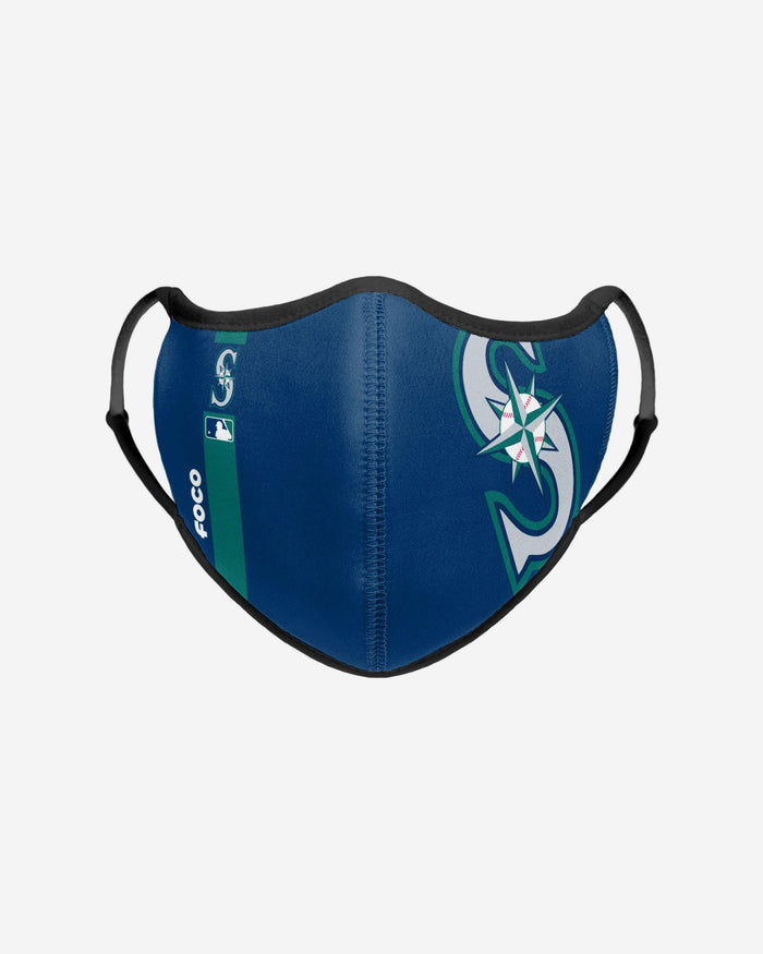 Seattle Mariners On-Field Adjustable Navy & Teal Sport Face Cover FOCO - FOCO.com
