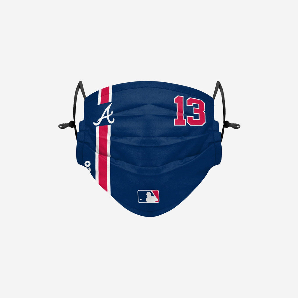 Ronald Acuna Jr Atlanta Braves On-Field Adjustable Blue Face Cover FOCO - FOCO.com