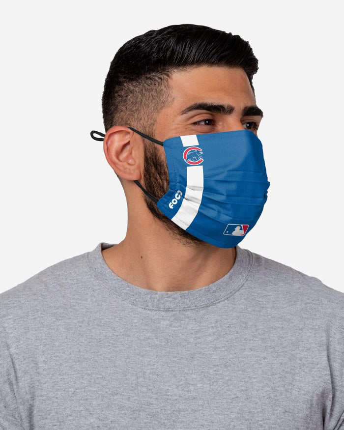 Javier Baez Chicago Cubs On-Field Adjustable Blue Face Cover FOCO - FOCO.com